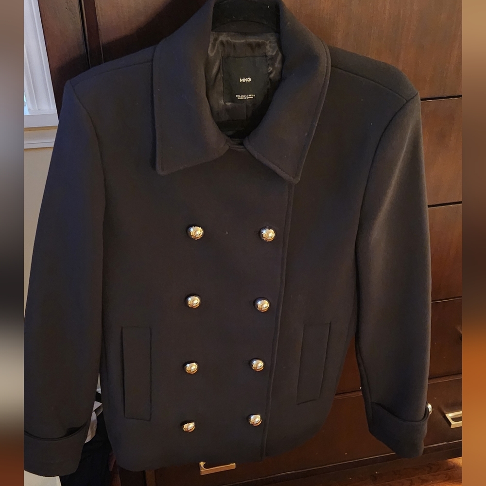 Mango Double Breasted Pea Coat